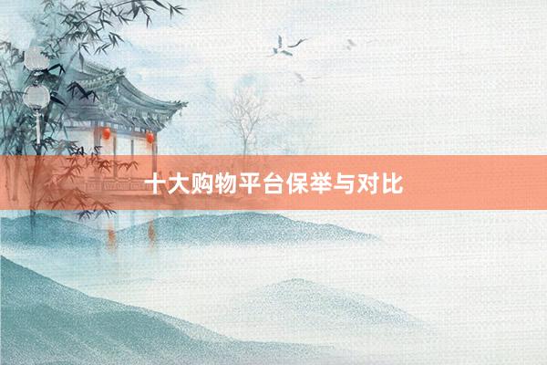 十大购物平台保举与对比
